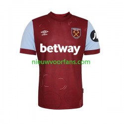 West Ham United Heren Shirt met Bedrukking Thuis 2023-2024 Korte Mouw