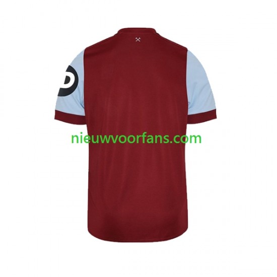 West Ham United Heren Shirt met Bedrukking Thuis 2023-2024 Korte Mouw