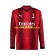 AC Milan Heren Shirt met Bedrukking Thuis 2023-2024 Lange Mouw