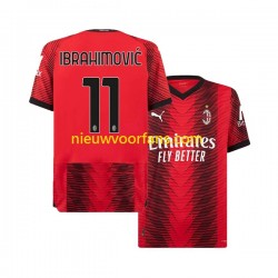 AC Milan Heren Shirt met Bedrukking Ibrahimović 11 Thuis 2023-2024 Korte Mouw