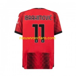 AC Milan Heren Shirt met Bedrukking Ibrahimović 11 Thuis 2023-2024 Korte Mouw