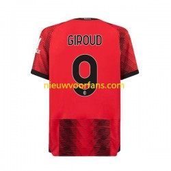 AC Milan Heren Shirt met Bedrukking Olivier Giroud 9 Thuis 2023-2024 Korte Mouw