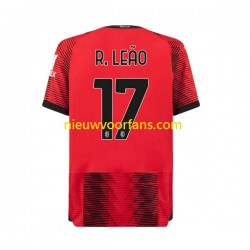 AC Milan Heren Shirt met Bedrukking Rafael Leao 17 Thuis 2023-2024 Korte Mouw