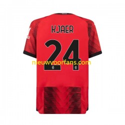 AC Milan Heren Shirt met Bedrukking Simon Kjaer 24 Thuis 2023-2024 Korte Mouw