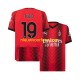 AC Milan Heren Shirt met Bedrukking Theo Hernandez 19 Thuis 2023-2024 Korte Mouw
