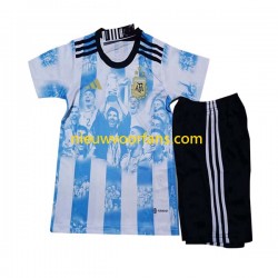 Argentinië Kind Shirt met Bedrukking All Stars Thuis 2023 Korte Mouw