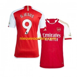 Arsenal Heren Shirt met Bedrukking Gabriel Jesus 9 Thuis 2023-2024 Korte Mouw