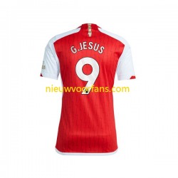 Arsenal Heren Shirt met Bedrukking Gabriel Jesus 9 Thuis 2023-2024 Korte Mouw