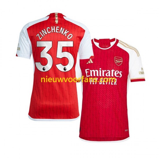 Arsenal Heren Shirt met Bedrukking Oleksandr Zinchenko 35 Thuis 2023-2024 Korte Mouw