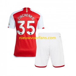 Arsenal Kind Shirt met Bedrukking Oleksandr Zinchenko 35 Thuis 2023-2024 Korte Mouw