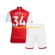 Arsenal Kind Shirt met Bedrukking Xhaka 34 Thuis 2023-2024 Korte Mouw
