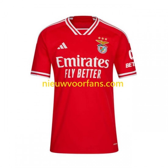 Benfica Heren Shirt met Bedrukking Thuis 2023-2024 Korte Mouw
