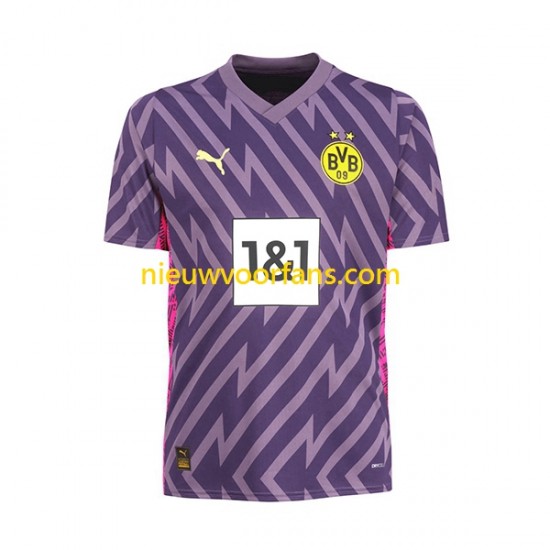 Borussia Dortmund Heren Shirt met Bedrukking Doelman Thuis 2023-2024 Korte Mouw