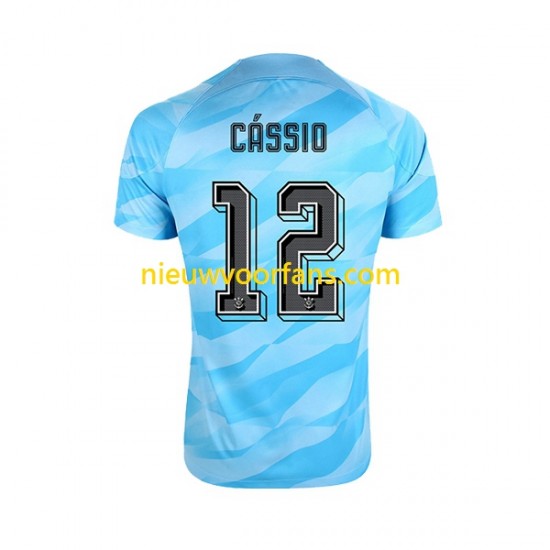 Corinthians Heren Shirt met Bedrukking Doelman Cassio 12 Thuis 2023-2024 Korte Mouw