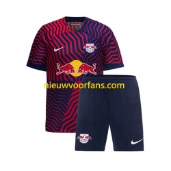 RB Leipzig Kind Shirt met Bedrukking Uit 2023-2024 Korte Mouw