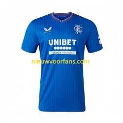 Rangers Heren Shirt met Bedrukking Thuis 2023-2024 Korte Mouw