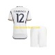 Real Madrid Kind Shirt met Bedrukking Camavinga 12 Thuis 2023-2024 Korte Mouw