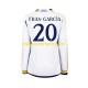 Real Madrid Heren Shirt met Bedrukking Fran Garcia 20 Thuis 2023-2024 Lange Mouw