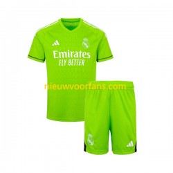 Real Madrid Kind Shirt met Bedrukking Doelman Thuis 2023-2024 Korte Mouw
