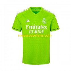 Real Madrid Heren Shirt met Bedrukking Doelman Thibaut Courtois 1 Thuis 2023-2024 Korte Mouw