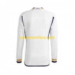 Real Madrid Heren Shirt met Bedrukking Thuis 2023-2024 Lange Mouw