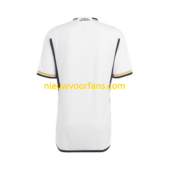 Real Madrid Heren Shirt met Bedrukking Thuis 2023-2024 Korte Mouw