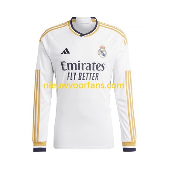 Real Madrid Kind Shirt met Bedrukking JOSELU 14 Thuis 2023-2024 Lange Mouw
