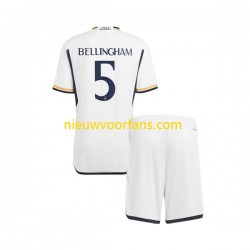 Real Madrid Kind Shirt met Bedrukking Jude Bellingham 5 Thuis 2023-2024 Korte Mouw