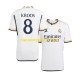 Real Madrid Heren Shirt met Bedrukking Kroos 8 Thuis 2023-2024 Korte Mouw