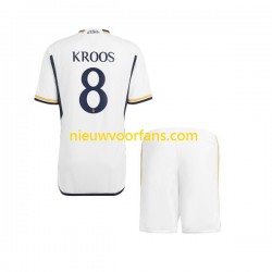 Real Madrid Kind Shirt met Bedrukking Kroos 8 Thuis 2023-2024 Korte Mouw