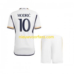Real Madrid Kind Shirt met Bedrukking Modrić 10 Thuis 2023-2024 Korte Mouw