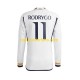 Real Madrid Heren Shirt met Bedrukking Rodrygo Goes 11 Thuis 2023-2024 Lange Mouw