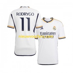 Real Madrid Heren Shirt met Bedrukking Rodrygo Goes 11 Thuis 2023-2024 Korte Mouw