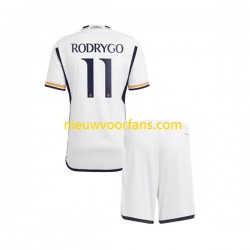 Real Madrid Kind Shirt met Bedrukking Rodrygo Goes 11 Thuis 2023-2024 Korte Mouw