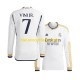 Real Madrid Heren Shirt met Bedrukking Vinicius Junior 7 Thuis 2023-2024 Lange Mouw