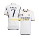 Real Madrid Heren Shirt met Bedrukking Vinicius Junior 7 Thuis 2023-2024 Korte Mouw