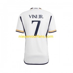 Real Madrid Heren Shirt met Bedrukking Vinicius Junior 7 Thuis 2023-2024 Korte Mouw