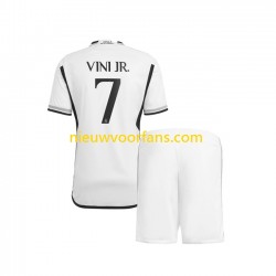 Real Madrid Kind Shirt met Bedrukking Vinicius Junior 7 Thuis 2023-2024 Korte Mouw