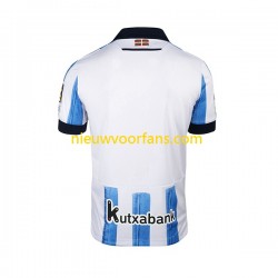 Real Sociedad Heren Shirt met Bedrukking Thuis 2023-2024 Korte Mouw