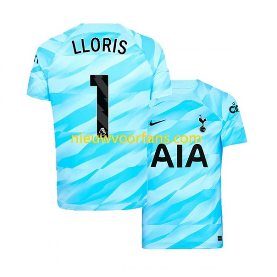 Tottenham Hotspur Heren Shirt met Bedrukking Doelman Hugo Lloris 1 Thuis 2023-2024 Korte Mouw