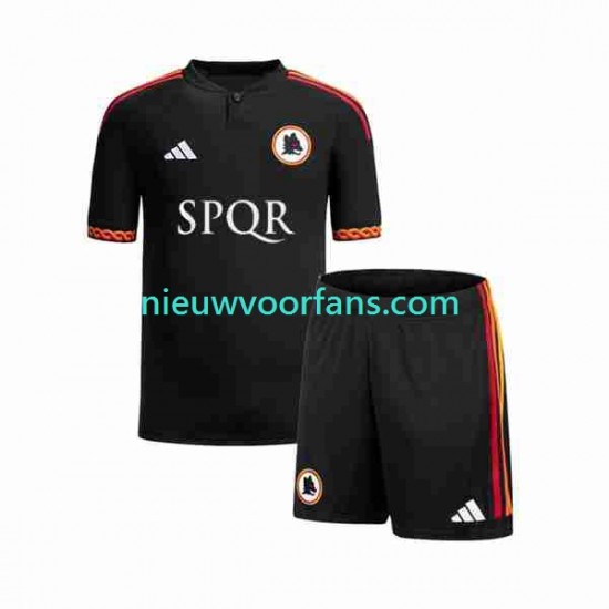 AS Roma Kind Shirt met Bedrukking Derde 2023-2024 Korte Mouw