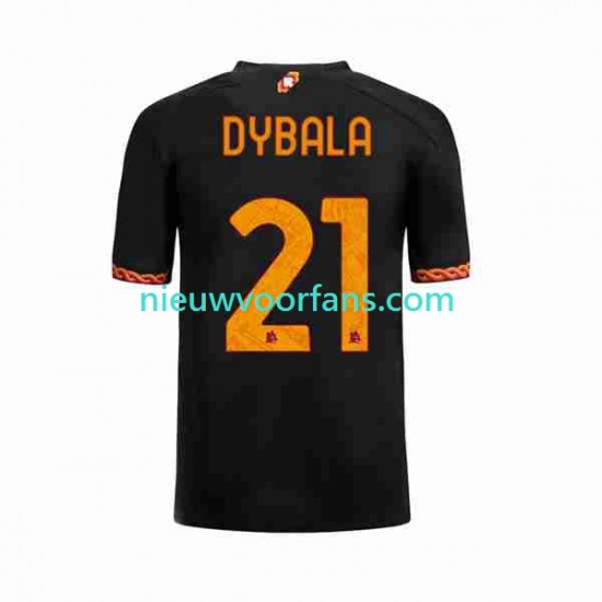 AS Roma Heren Shirt met Bedrukking Paulo Dybala 21 Derde 2023-2024 Korte Mouw