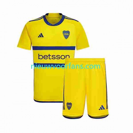 Kind Shirt met Bedrukking Boca Juniors Uit 2023-2024 Korte Mouw