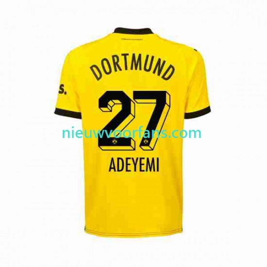 Borussia Dortmund Heren Shirt met Bedrukking Karim Adeyemi 27 Thuis 2023-2024 Korte Mouw