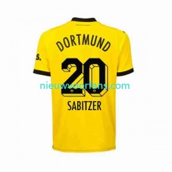 Borussia Dortmund Heren Shirt met Bedrukking Marcel Sabitzer 20 Thuis 2023-2024 Korte Mouw