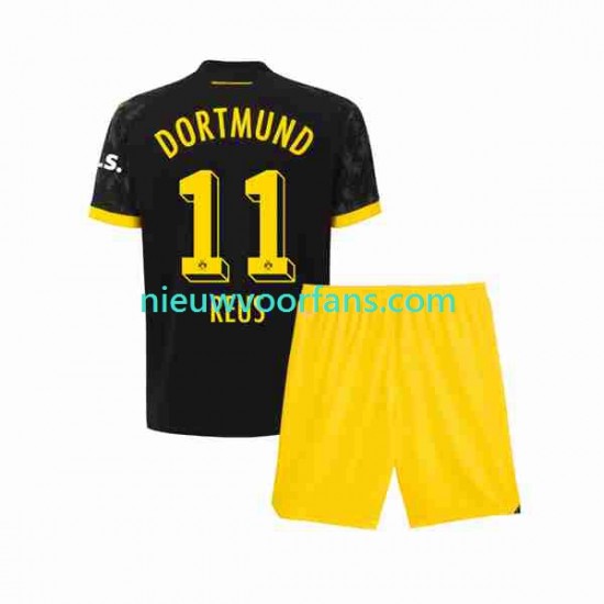 Borussia Dortmund Kind Shirt met Bedrukking Marco Reus 11 Uit 2023-2024 Korte Mouw