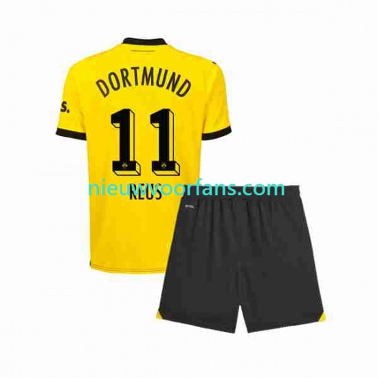 Borussia Dortmund Kind Shirt met Bedrukking Marco Reus 11 Thuis 2023-2024 Korte Mouw