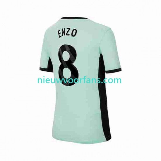 Chelsea Heren Shirt met Bedrukking Enzo Fernandez 8 Derde 2023-2024 Korte Mouw