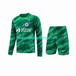 Chelsea Kind Shirt met Bedrukking Doelman Derde 2023-2024 Lange Mouw