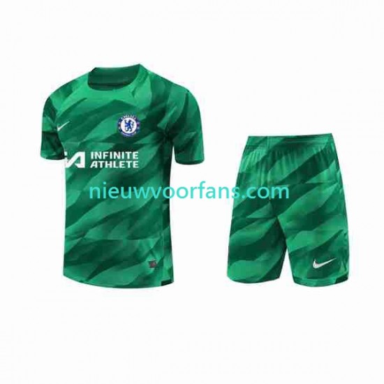 Chelsea Kind Shirt met Bedrukking Doelman Derde 2023-2024 Korte Mouw